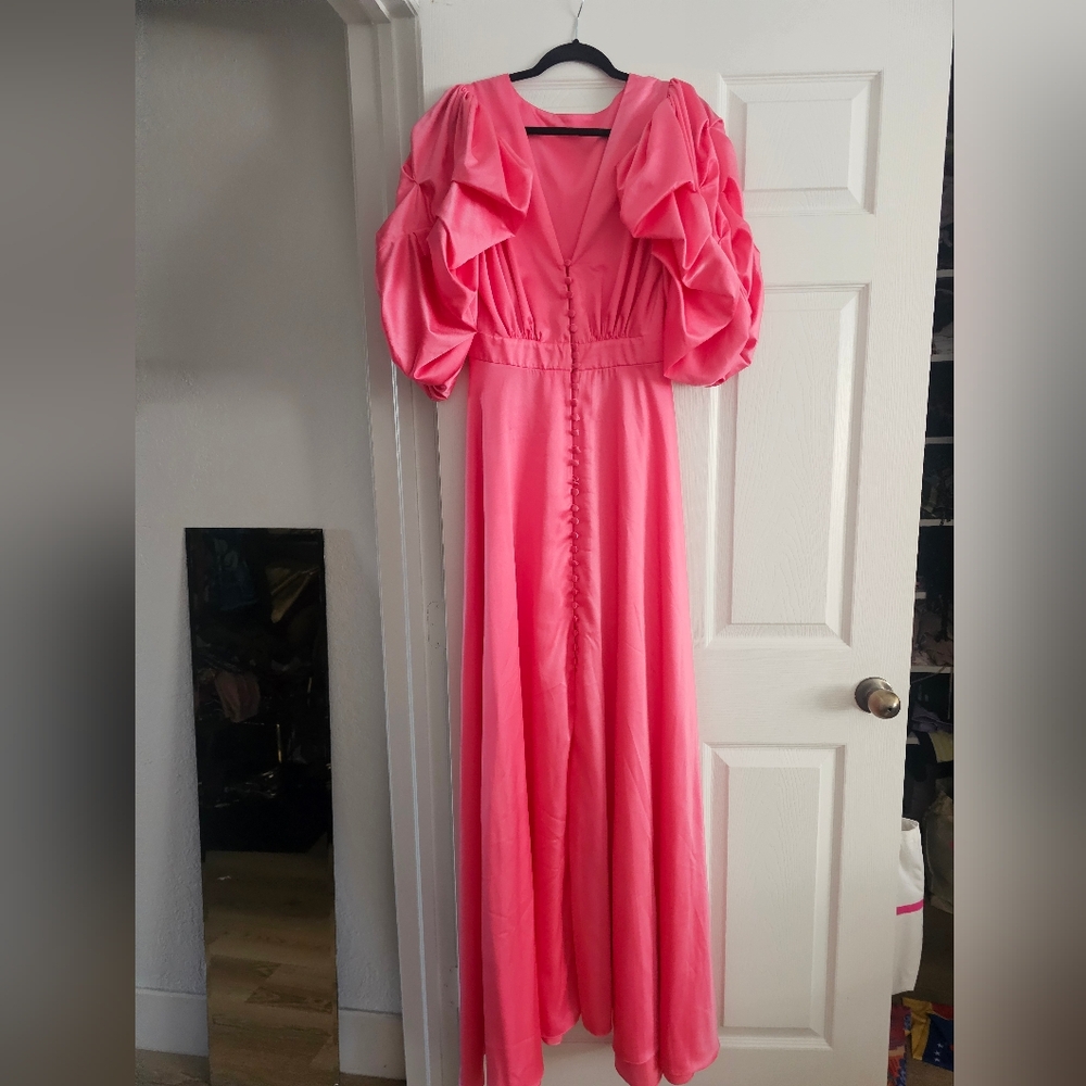 Elegant Pink Evening Gown